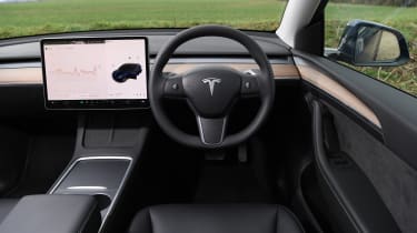 Tesla model deals y inside pictures